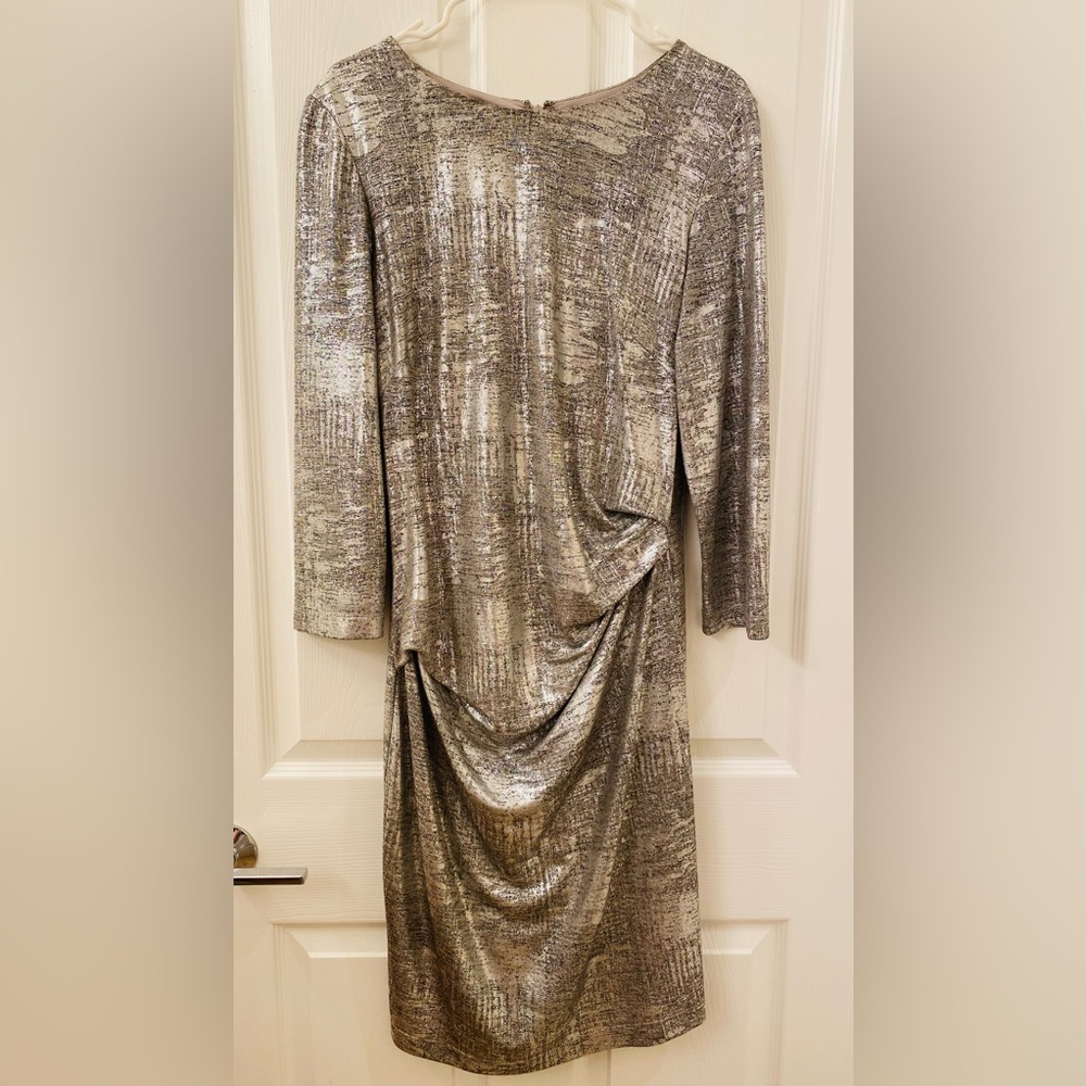 Vince Camuto Silver Metallic Dress